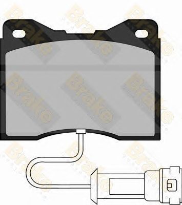 BRAKE ENGINEERING pa485 -  Комплект тормозных колодок, дисковый тормоз